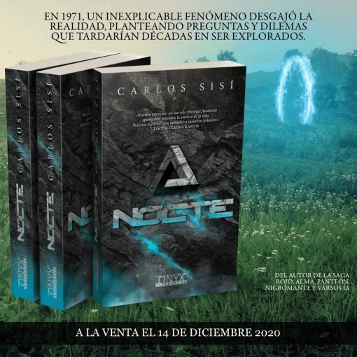Promoción de NOCTE, de Carlos Sisí, realizado por ONYX Editorial